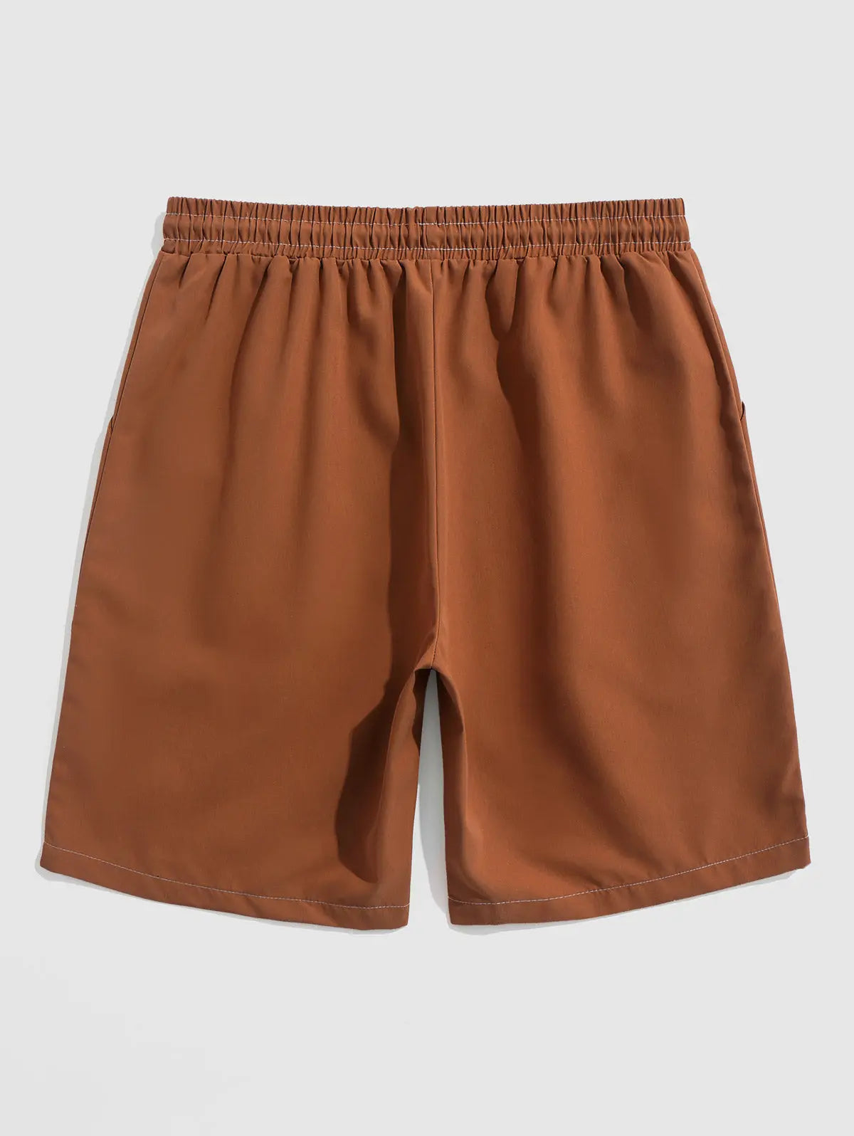 Mens Solid Color Quick Dry Basic Casual Shorts Kosyway