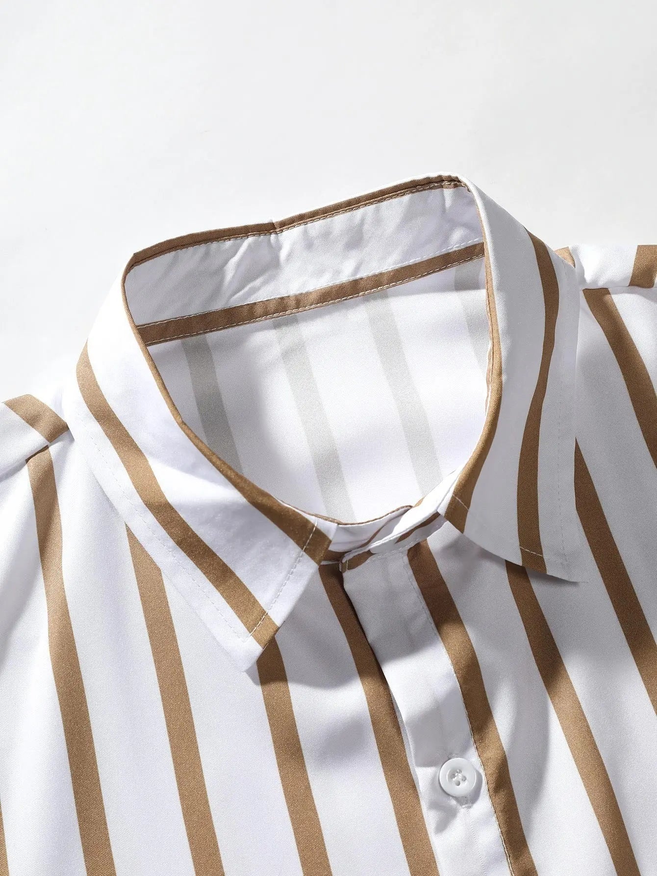 Mens Striped Button Shirt Kosyway