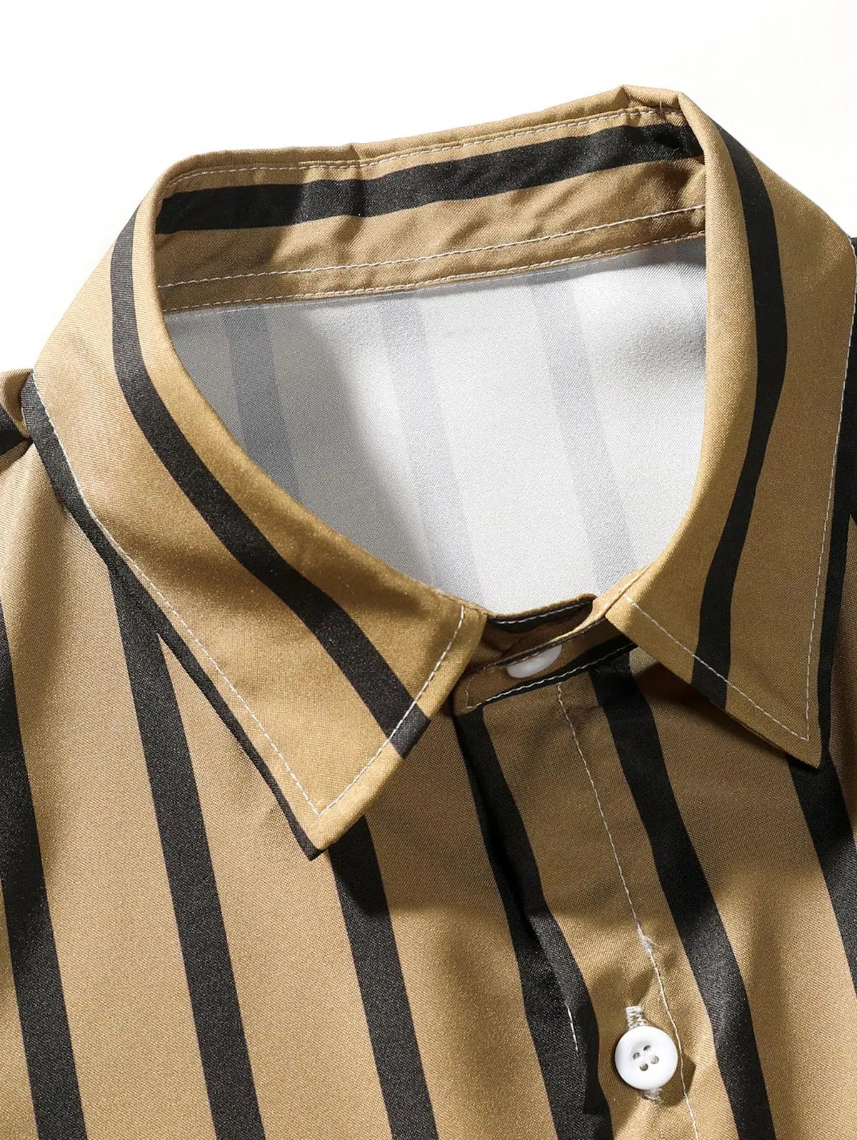 Mens Striped Button Shirt Kosyway