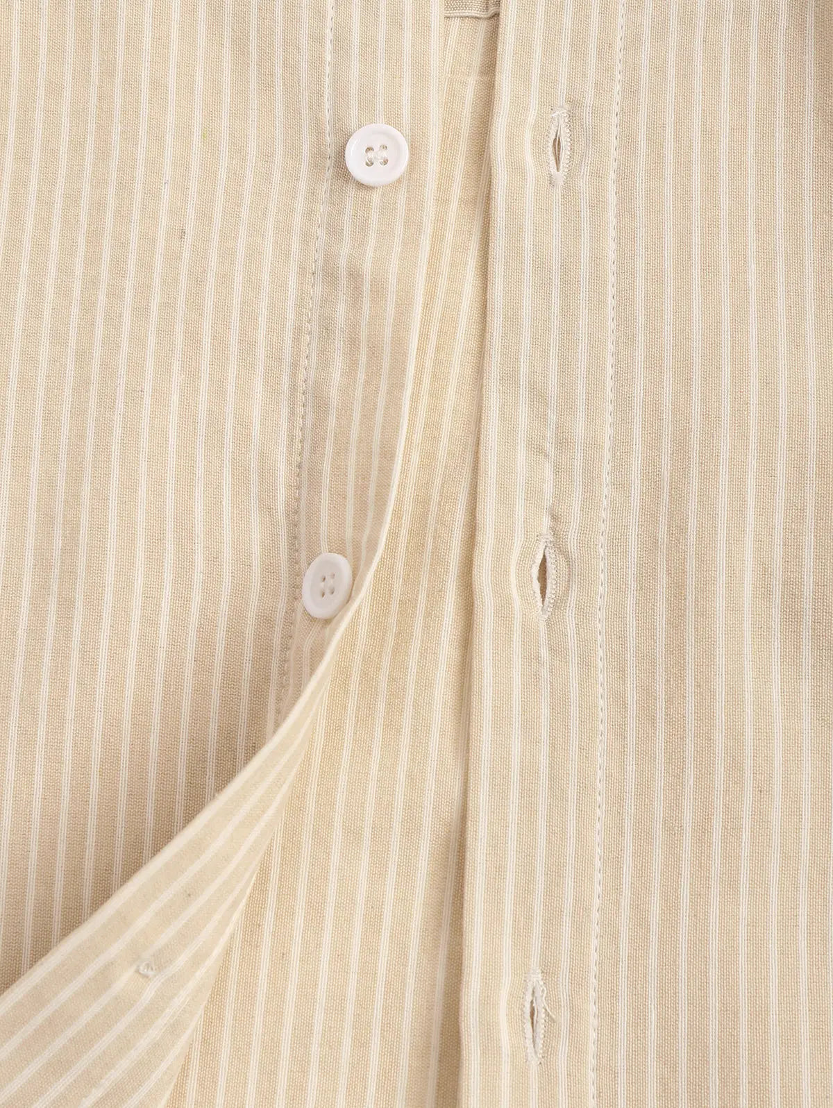 Mens Striped Stand Collar Shirt Kosyway