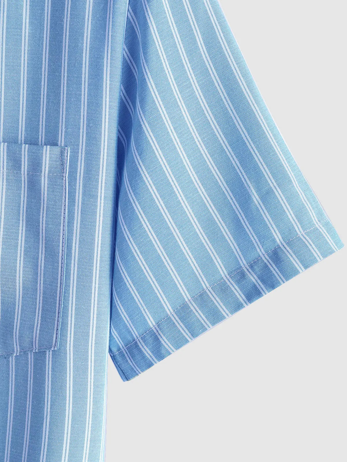 Mens Vertical Striped Pattern Casual Shirt Kosyway