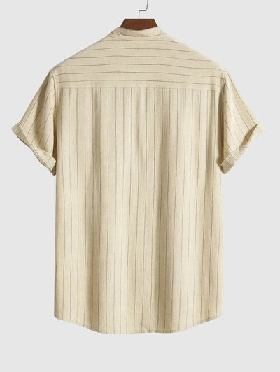 Mens Vertical Stripes Shirt Kosyway