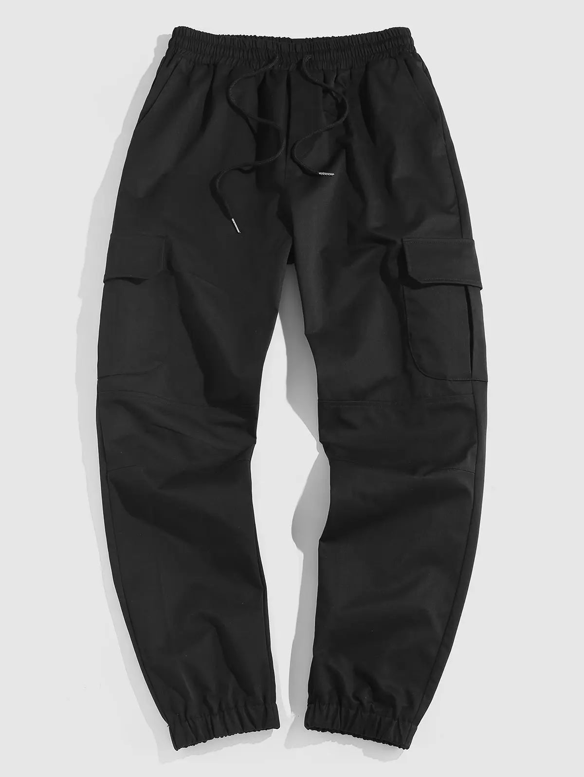 Streetwear Multi Pockets Solid Color Cargo Pants Kosyway