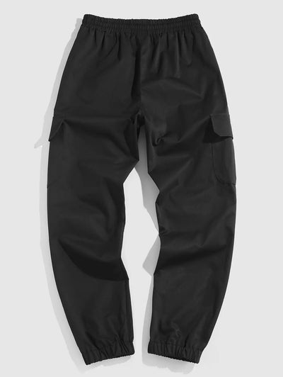 Streetwear Multi Pockets Solid Color Cargo Pants Kosyway