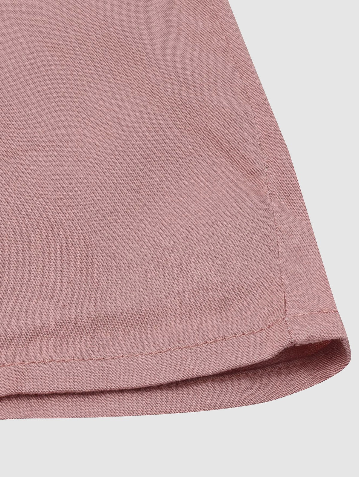 Chemise décontractée de couleur unie en coton et lin pour hommes