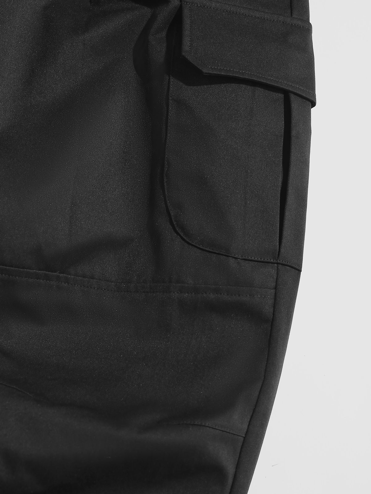 Streetwear Multi Pockets Solid Color Cargo Pants